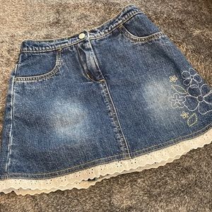 Vintage size 6 girls jeans skort in perfect condition